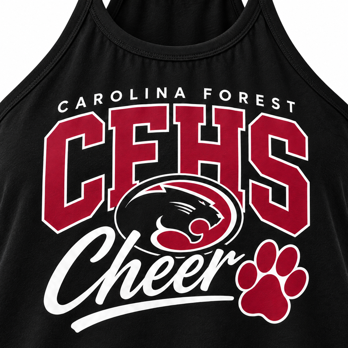 CFHS Cheer halter design detail