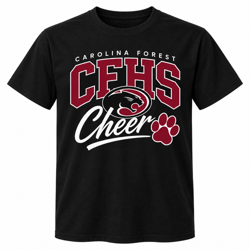 CFHS Cheer black T-shirt